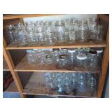 Assorted Glass Mason Jars Collection