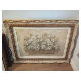 Bombay Company White Floral Bouquet Framed Wall Decor