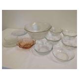 Assorted Glass Bowls and Plates Lot