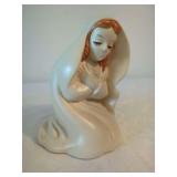 Hull USA Ceramic Kneeling Madonna Planter
