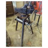 Columbian No. 4 Vise Mounted on Metal Stand