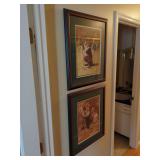 Framed Donald Zolan Print Set Depicting Children Painting