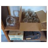 Assorted Glass Mason Jars and Storage Containers
