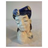 Royal Copley Ceramic Woman Head Vase