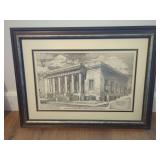 Framed Robert O. Isenbarger Print of Pulaski County Public Library