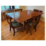 Drop Leaf Dining Table with Four Chairs