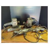 Assorted Electric Power Tools Including Drills and Sanders