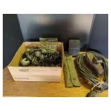 Box of Casters, Hand Plane, and Miscellaneous Tools