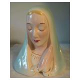 Ceramic Virgin Mary Planter Vase with Praying Hands