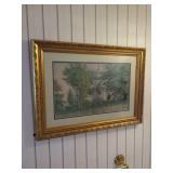 Framed House Landscape Print