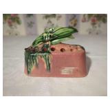 Roseville Pottery Water Lily Pink Flower Frog