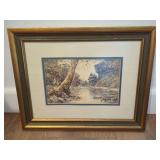 Paul Sawyier Framed Print Reflections on Elkhorn Creek