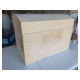 Handcrafted Wooden Storage Chest with Removable Tray