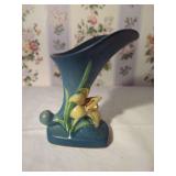Roseville USA 203-6 Blue Pottery Vase
