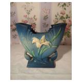 Roseville Blue Magnolia Art Pottery Vase