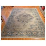 Allen + Roth Blue 8 ft x 10 ft Polyester Area Rug