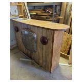Custom Built Wooden Bar with Mercedes-Benz Grille Integration