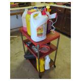 Rolling Utility Cart and Contents