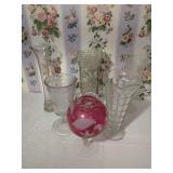 Collection of Assorted Decorative Glass Vases