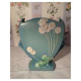 Roseville Pottery Water Lily Blue Vase Model 765-8