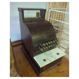The National Cash Register Co. Wooden Cash Register with Marble Shelf