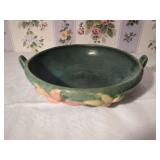 Roseville USA Water Lily Green Art Pottery Bowl 471-8