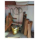 Assorted Garage Hardware and Lumber Lot