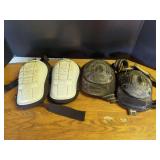 Assorted Protective Knee Pads Including Hart and Rollerblade Brands