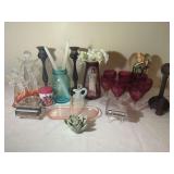 Assorted Decorative Home Goods and Collectible Glassware Collection