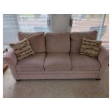 La-Z-Boy Upholstered Sofa with Accent Pillows