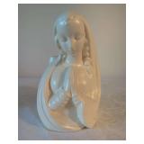 Haeger Ceramic Praying Madonna Bust Planter