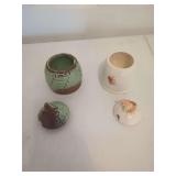 Lot of Two Ceramic Honey Pots