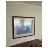 Framed Print of Woman Playing Piano