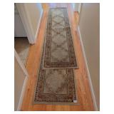 Kennedy Linen Luxurilon Olefin Floral Runner Rug Pair