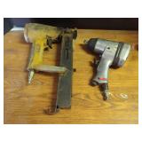 Bostitch Model T35 Pneumatic Stapler and Sanborn Air Tools Impact Wrench
