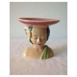 Shawnee USA Ceramic Lady Head Vase Planter Model 872