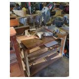 Craftsman 10-Inch Compound Miter Saw on Wooden Workbench