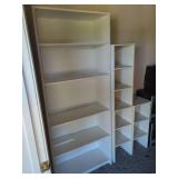 White Laminated Modular Shelving Units
