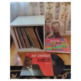 Assorted Vinyl Record Collection Featuring Ray Charles and Conway Twitty