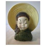 Royal Copley Ceramic Figural Wall Pocket Planter