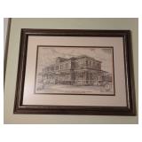Framed Print of Southern Railroad Passenger Depot in Somerset, Kentucky by Robert O. Isenbarger