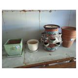 Assorted Ceramic and Terra Cotta Planters