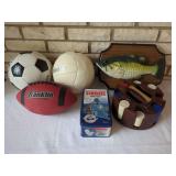 Lot of Sports Equipment, Board Games, and Novelty Electronics