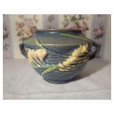 Roseville Pottery Water Lily Pattern Jardiniere with Dual Handles
