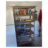Industrial Steel Shelving Unit with Particle Board Shelves