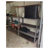 Industrial Steel Shelving Unit with Garage Assortment