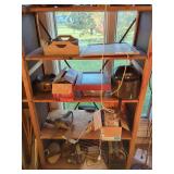 Assorted Garage and Household Contents Including Shelved Items, Lighting, and Hardware