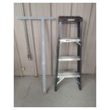Werner Step Ladder and Mayes Brothers T-Square