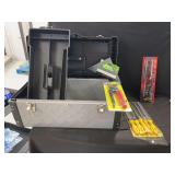 Metal Tool Box with Assorted Hand Tools