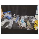 Assorted Safety Glasses, Goggles, and Caution Tape Lot